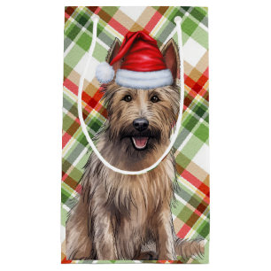 Holiday Berger Picard Dog Spaß Karierte Weihnachte Kleine Geschenktüte