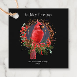 Holiday Blessing Wreath Weihnachten Weihnachten Ka Geschenkanhänger