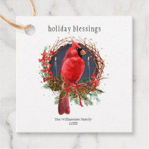 Holiday Blessing Wreath Weihnachten Weihnachten Ka Geschenkanhänger