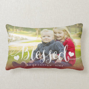 Holiday Blessings   Holiday Foto Pillow Lendenkissen