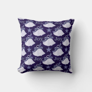 Holiday Blue Bells Design 5 Throw Kissen