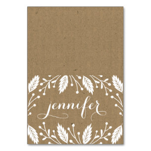 Holiday Botanicals   Platzkarte Tischnummer
