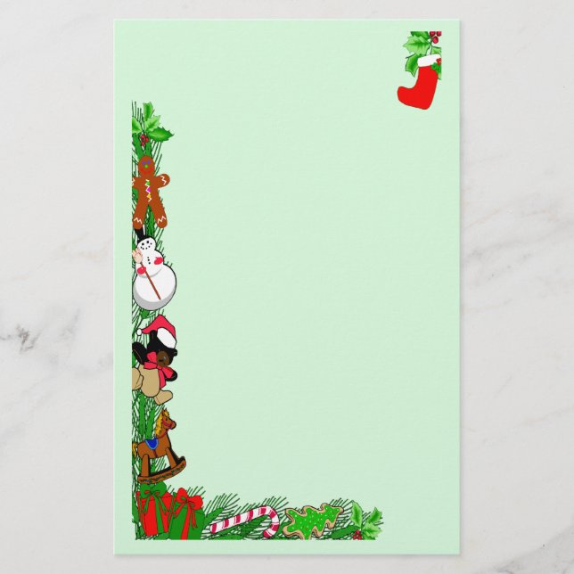 Holiday Boughs Stationery Briefpapier (Vorderseite)