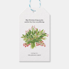 Holiday Bouquet Geschenkanhänger