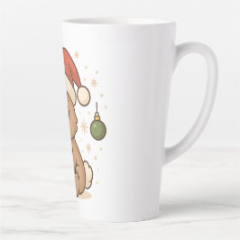 Holiday Bunny in Santa Hat Milchtasse