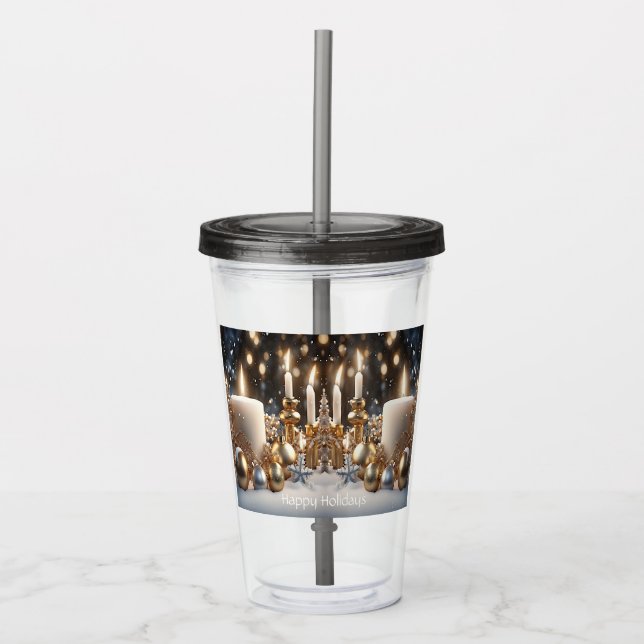 Holiday Candles Acrylic Tumbler Acryltrinkbecher (Vorderseite)