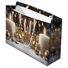 Holiday Candles Holiday Gift Bag Große Geschenktüte