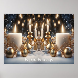 Holiday Candles Poster