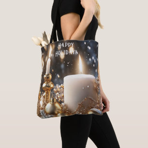 Holiday Candles Tote Bag Tasche