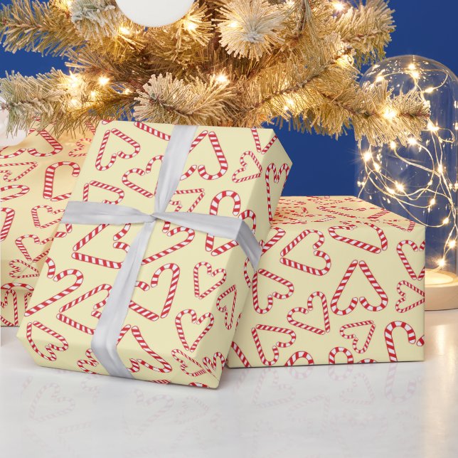 Holiday Candy Cane Hört Weihnachten nahtlos Geschenkpapier (Feiertage)