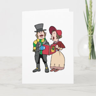 Holiday Carolers Feiertagskarte