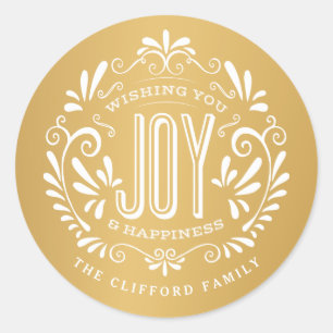 HOLIDAY CHALK ART ORNAMENT STICKERS