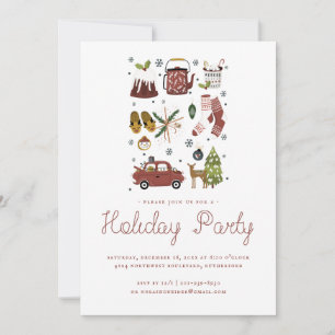 Holiday Cheer   Christmas Hyge Illustration Party