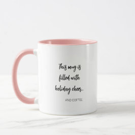 Holiday Cheer Coffee Monogram Tasse