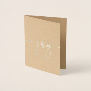 HOLIDAY CHEER Holiday Card Silver Folienkarte