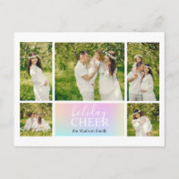 Holiday Cheer Pink Pastell Iridescent Foto