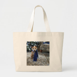Holiday Cheer von Pit Bull Rescue Dog Jumbo Stoffbeutel