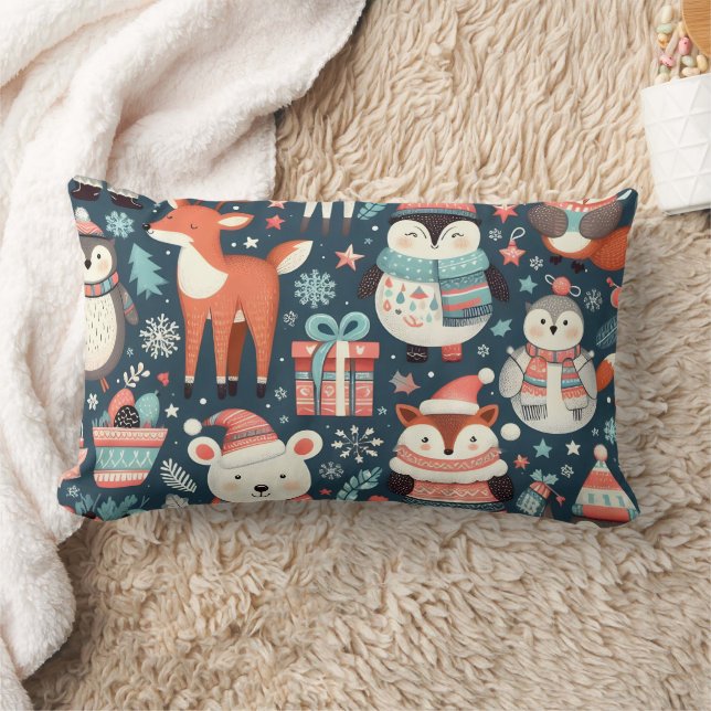 Holiday Chef Weihnachten Tier Pillow Lendenkissen (Decke)