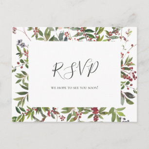 Holiday Chic Botanical White Song Request UAWG Postkarte