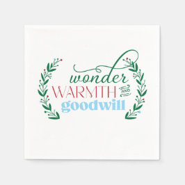 Holiday Cocktail Napkins Serviette