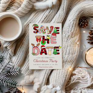 Holiday Cocktail Party Company Weihnachten Save The Date
