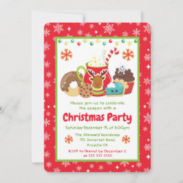Holiday Cocoa & Cookies Chrismas Treats Einladung
