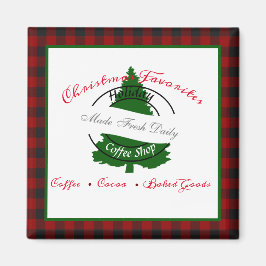 Holiday Coffee Shop - Zeichenmagnet Magnet