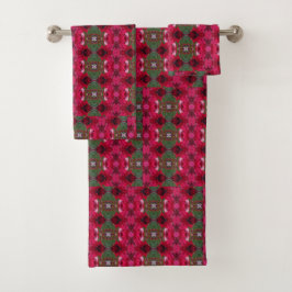 Holiday Colors Kaleidoskop Badhandtuch Set