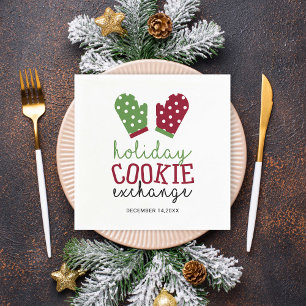 Holiday Cookie Exchange Party Weihnachtsfeiertage Serviette