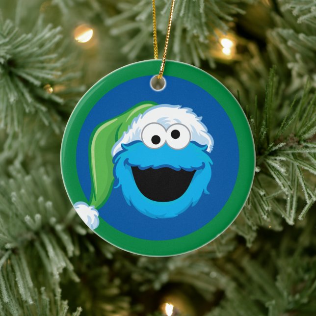 Holiday Cookie Monster Keramik Ornament (Baum)