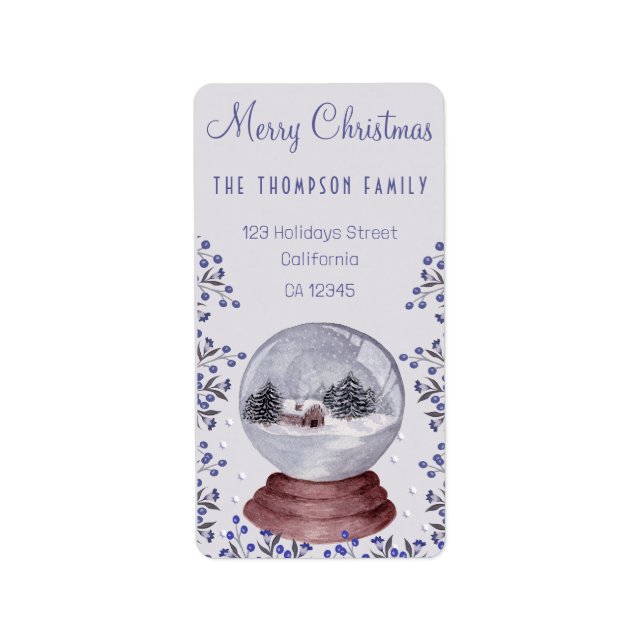 Holiday Cotattcore Style Romantische Blumenaufkleb Adressaufkleber (Vorne)