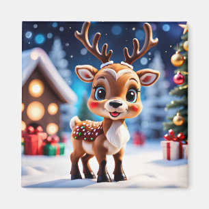 Holiday Deer Magnet