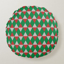Holiday Diamonds Rundes Kissen