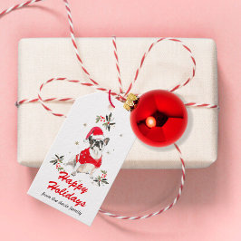 Holiday Dog Gift Tags Geschenkanhänger
