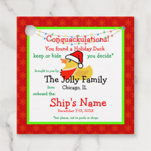 Holiday Duck Tag Geschenkanhänger