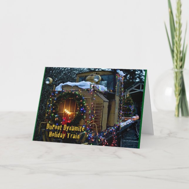 Holiday Dynamite Train-card Feiertagskarte (Vorderseite)