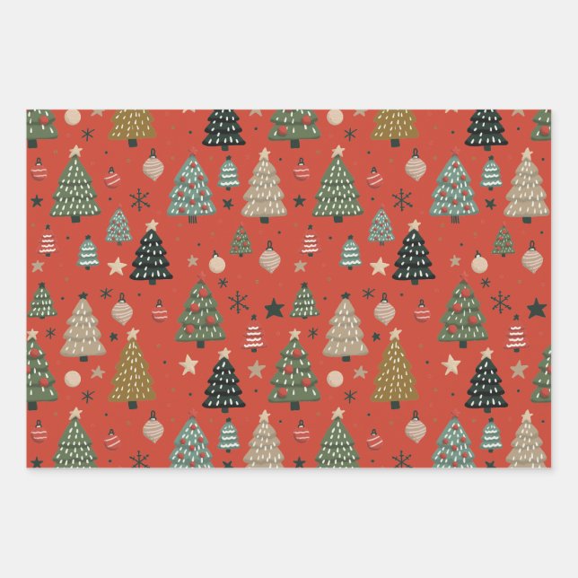 Holiday Echoes Geschenkpapier Set (Vorderseite)