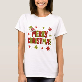 Holiday Elegant Soft Merry Christmas Party T-Shirt