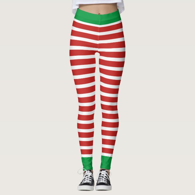 Holiday Elf Leggings | Christmas Elf Costume Pants (Vorderseite)