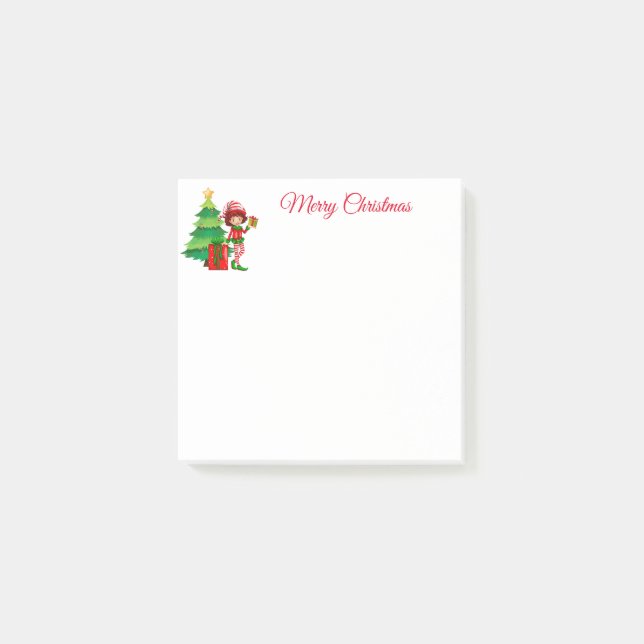 Holiday Elf Post-it-Notes Post-it Klebezettel (Vorderseite)