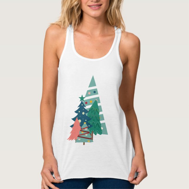 Holiday Evergreens Design Tank Top (Vorderseite)