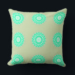 Holiday Floral Motif Kissen<br><div class="desc">A classic festive pattern with a modern twist,  featuring traditional holiday colors and winter-inspired floral elements</div>