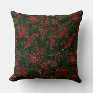 Holiday Floral Throw Kissen