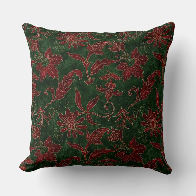 Holiday Floral Throw Kissen (Vorderseite)