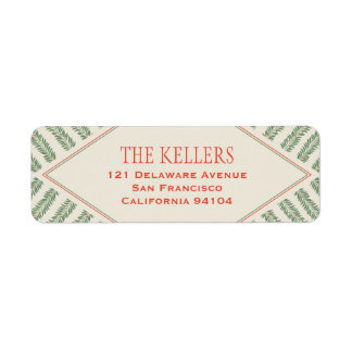 Holiday Foliage Quadrant Ivory and Green