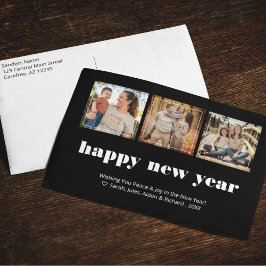 Holiday Foto Collage Modern Feiertagspostkarte