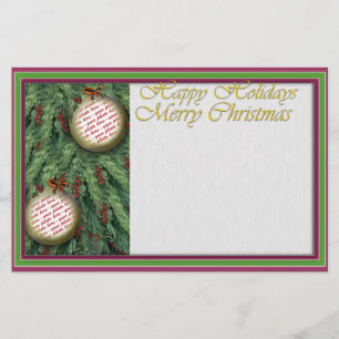 Holiday Foto Frame Writing Briefpapier