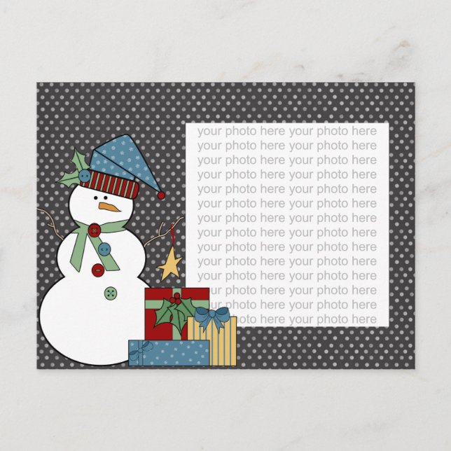 Holiday Foto Postkarte (Vorderseite)