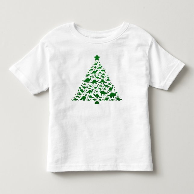 Holiday Fun Dinosaur Weihnachten Kleinkind T-shirt (Vorderseite)