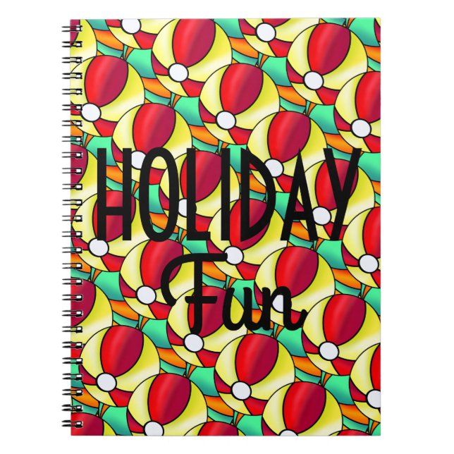 Holiday Fun fröhliche Ball Motivation Journal Notizblock (Vorderseite)